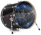 Decal Skin works with most 24" Bass Kick Drum Heads Contrast - DRUM HEAD NOT INCLUDED