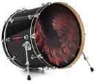 Decal Skin works with most 24" Bass Kick Drum Heads Coral2 - DRUM HEAD NOT INCLUDED