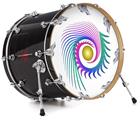Decal Skin works with most 24" Bass Kick Drum Heads Cover - DRUM HEAD NOT INCLUDED