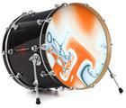 Decal Skin works with most 24" Bass Kick Drum Heads Darkblue - DRUM HEAD NOT INCLUDED
