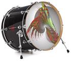 Decal Skin works with most 24" Bass Kick Drum Heads Dance - DRUM HEAD NOT INCLUDED