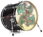 Decal Skin works with most 24" Bass Kick Drum Heads Diver - DRUM HEAD NOT INCLUDED