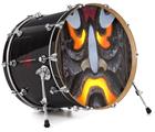 Decal Skin works with most 24" Bass Kick Drum Heads Tiki God 01 - DRUM HEAD NOT INCLUDED