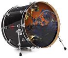 Decal Skin works with most 24" Bass Kick Drum Heads Alien Tech - DRUM HEAD NOT INCLUDED