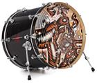 Decal Skin works with most 24" Bass Kick Drum Heads Comic - DRUM HEAD NOT INCLUDED