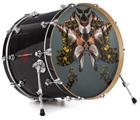Decal Skin works with most 24" Bass Kick Drum Heads Mask2 - DRUM HEAD NOT INCLUDED