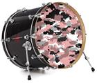Decal Skin works with most 24" Bass Kick Drum Heads WraptorCamo Digital Camo Pink - DRUM HEAD NOT INCLUDED
