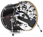 Decal Skin works with most 24" Bass Kick Drum Heads Baja 0018 Blue Navy - DRUM HEAD NOT INCLUDED