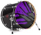 Decal Skin works with most 24" Bass Kick Drum Heads Baja 0040 Purple - DRUM HEAD NOT INCLUDED