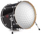Decal Skin works with most 24" Bass Kick Drum Heads Golf Ball - DRUM HEAD NOT INCLUDED