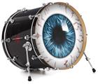 Decal Skin works with most 24" Bass Kick Drum Heads Eyeball Blue - DRUM HEAD NOT INCLUDED
