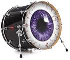 Decal Skin works with most 24" Bass Kick Drum Heads Eyeball Purple - DRUM HEAD NOT INCLUDED