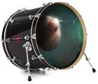 Decal Skin works with most 24" Bass Kick Drum Heads Ar44 Space - DRUM HEAD NOT INCLUDED