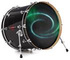 Decal Skin works with most 24" Bass Kick Drum Heads Black Hole - DRUM HEAD NOT INCLUDED