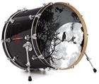 Decal Skin works with most 24" Bass Kick Drum Heads Moon Rise - DRUM HEAD NOT INCLUDED