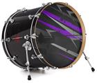 Decal Skin works with most 24" Bass Kick Drum Heads Baja 0014 Purple - DRUM HEAD NOT INCLUDED