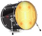 Decal Skin works with most 24" Bass Kick Drum Heads Corona Burst - DRUM HEAD NOT INCLUDED