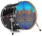 Decal Skin works with most 24" Bass Kick Drum Heads Dancing Lilies - DRUM HEAD NOT INCLUDED