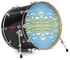 Decal Skin works with most 24" Bass Kick Drum Heads Organic Bubbles - DRUM HEAD NOT INCLUDED