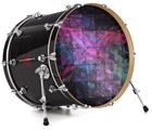 Decal Skin works with most 24" Bass Kick Drum Heads Cubic - DRUM HEAD NOT INCLUDED