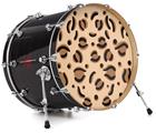 Decal Skin works with most 24" Bass Kick Drum Heads Cheetah - DRUM HEAD NOT INCLUDED