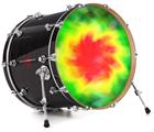 Decal Skin works with most 24" Bass Kick Drum Heads Tie Dye - DRUM HEAD NOT INCLUDED