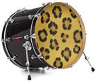 Decal Skin works with most 24" Bass Kick Drum Heads Leopard Skin - DRUM HEAD NOT INCLUDED
