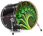 Decal Skin works with most 26" Bass Kick Drum Heads Broccoli - DRUM HEAD NOT INCLUDED