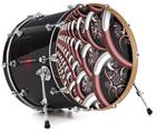 Decal Skin works with most 26" Bass Kick Drum Heads Chainlink - DRUM HEAD NOT INCLUDED