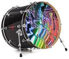 Decal Skin works with most 26" Bass Kick Drum Heads Interaction - DRUM HEAD NOT INCLUDED