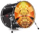 Decal Skin works with most 26" Bass Kick Drum Heads Into The Light - DRUM HEAD NOT INCLUDED