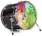 Decal Skin works with most 26" Bass Kick Drum Heads Learning - DRUM HEAD NOT INCLUDED