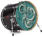 Decal Skin works with most 26" Bass Kick Drum Heads New Fish - DRUM HEAD NOT INCLUDED