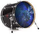 Decal Skin works with most 26" Bass Kick Drum Heads Opal Shards - DRUM HEAD NOT INCLUDED