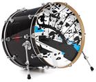 Decal Skin works with most 26" Bass Kick Drum Heads Baja 0018 Blue Medium - DRUM HEAD NOT INCLUDED