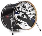 Decal Skin works with most 26" Bass Kick Drum Heads Baja 0018 Blue Navy - DRUM HEAD NOT INCLUDED