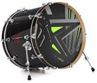 Decal Skin works with most 26" Bass Kick Drum Heads Baja 0023 Lime Green - DRUM HEAD NOT INCLUDED