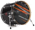 Decal Skin works with most 26" Bass Kick Drum Heads Baja 0014 Burnt Orange - DRUM HEAD NOT INCLUDED