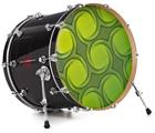 Decal Skin works with most 26" Bass Kick Drum Heads Offset Spiro - DRUM HEAD NOT INCLUDED