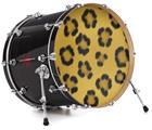 Decal Skin works with most 26" Bass Kick Drum Heads Leopard Skin - DRUM HEAD NOT INCLUDED