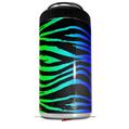 WraptorSkinz Skin Decal Wrap compatible with Yeti 16oz Tall Colster Can Cooler Insulator Rainbow Zebra (COOLER NOT INCLUDED)
