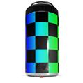 WraptorSkinz Skin Decal Wrap compatible with Yeti 16oz Tall Colster Can Cooler Insulator Rainbow Checkerboard (COOLER NOT INCLUDED)