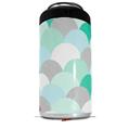 WraptorSkinz Skin Decal Wrap compatible with Yeti 16oz Tall Colster Can Cooler Insulator Brushed Circles Seafoam (COOLER NOT INCLUDED)