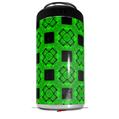 WraptorSkinz Skin Decal Wrap compatible with Yeti 16oz Tall Colster Can Cooler Insulator Criss Cross Green (COOLER NOT INCLUDED)