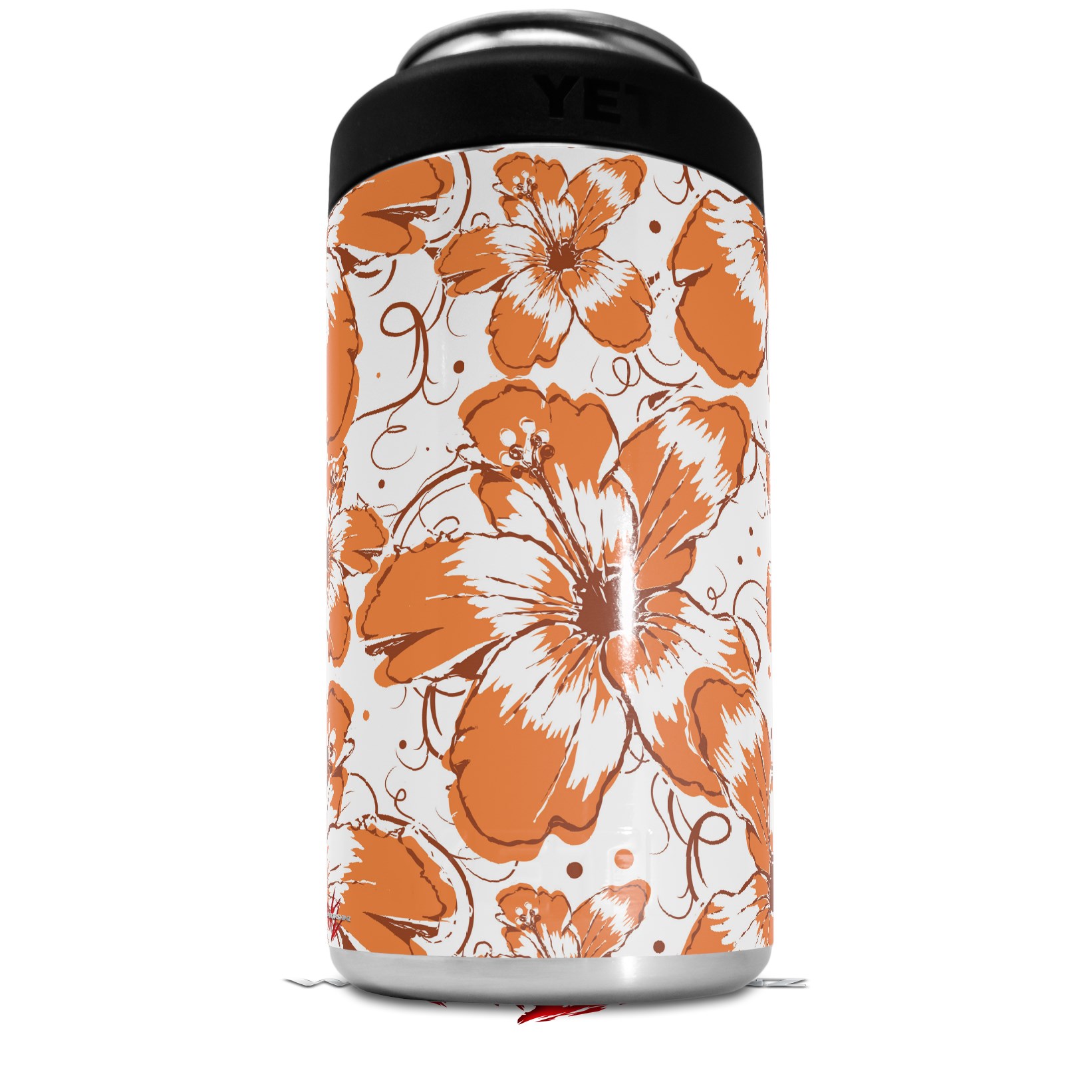 Hibiscus Pattern 16 Oz. Can Coolie 