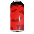WraptorSkinz Skin Decal Wrap compatible with Yeti 16oz Tall Colster Can Cooler Insulator Deathrock Bats Red (COOLER NOT INCLUDED)