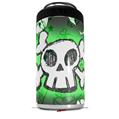 WraptorSkinz Skin Decal Wrap compatible with Yeti 16oz Tall Colster Can Cooler Insulator Cartoon Skull Green (COOLER NOT INCLUDED)