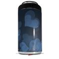 WraptorSkinz Skin Decal Wrap compatible with Yeti 16oz Tall Colster Can Cooler Insulator Bokeh Hearts Blue (COOLER NOT INCLUDED)