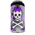 WraptorSkinz Skin Decal Wrap compatible with Yeti 16oz Tall Colster Can Cooler Insulator Princess Skull Heart Purple (COOLER NOT INCLUDED)