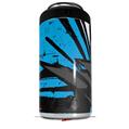 WraptorSkinz Skin Decal Wrap compatible with Yeti 16oz Tall Colster Can Cooler Insulator Baja 0040 Blue Medium (COOLER NOT INCLUDED)